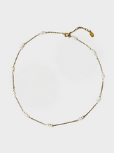 Gio Freshwater Pearl Necklace - Gold or Silver