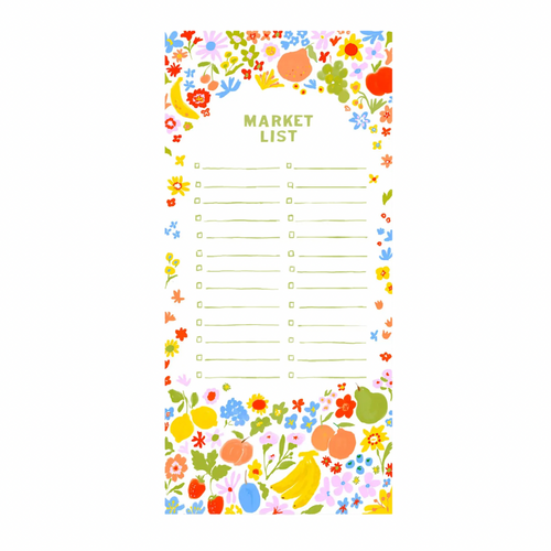 Fruit Market Notepad with Magnet