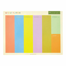Rainbow Weekly Planner Pad