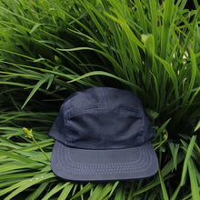5 Panel Cap - Navy Waxed Cotton Canvas