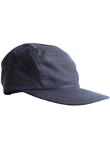 5 Panel Cap - Navy Waxed Cotton Canvas