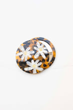 Eco Acetate Daisy Compact Mirror - Amber Mix