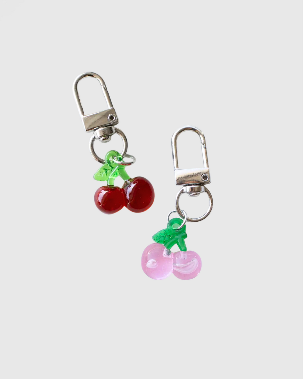 Mini Cherry Bag Charm - Red or Pink