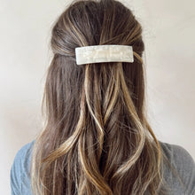 Tara Hair Barrette - Pearly