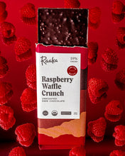 59% Raspberry Waffle Crunch Unroasted Dark Chocolate Bar - Limited Edition