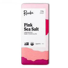 71% Pink Sea Salt Unroasted Dark Chocolate Bar