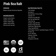 71% Pink Sea Salt Unroasted Dark Chocolate Bar