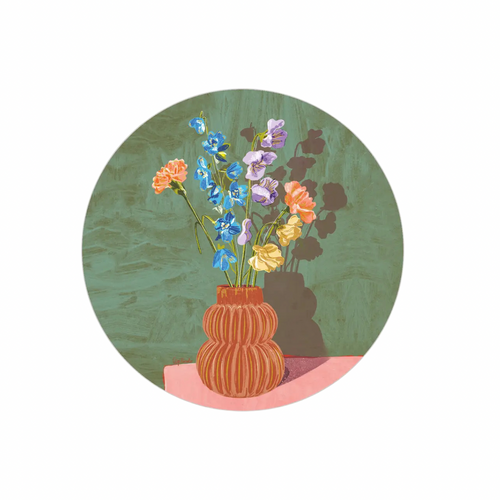 Heat + Water Resistant Coaster - Sweet Days Vase