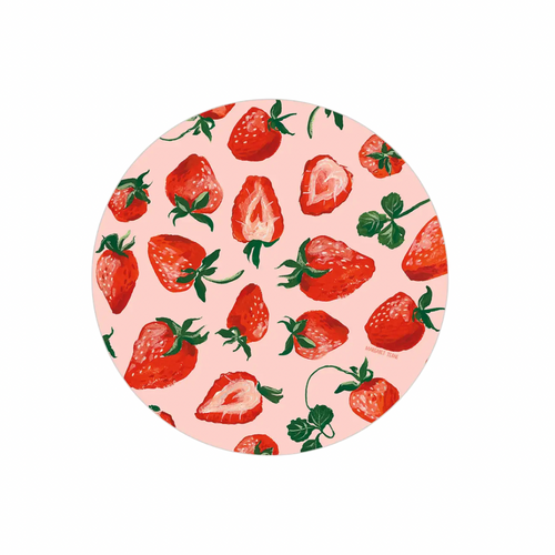 Heat + Water Resistant Coaster - Strawberries