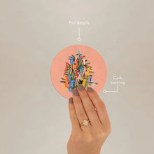 Heat + Water Resistant Coaster - Christmas Bows