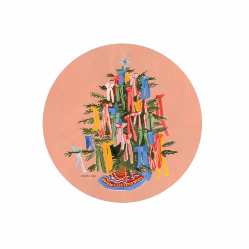 Heat + Water Resistant Coaster - Christmas Bows