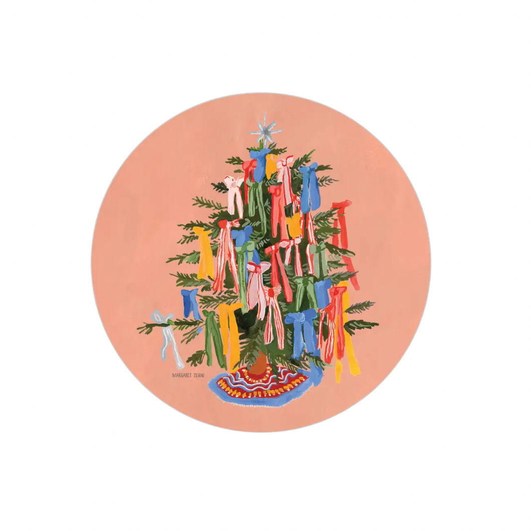 Heat + Water Resistant Coaster - Christmas Bows