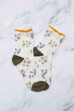 Penny Floral Socks - Cream