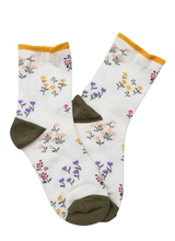Penny Floral Socks - Cream