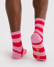 Crew Sock - Pink Stripe