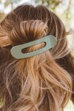 Jumbo Glossy Flat Clip - Sage