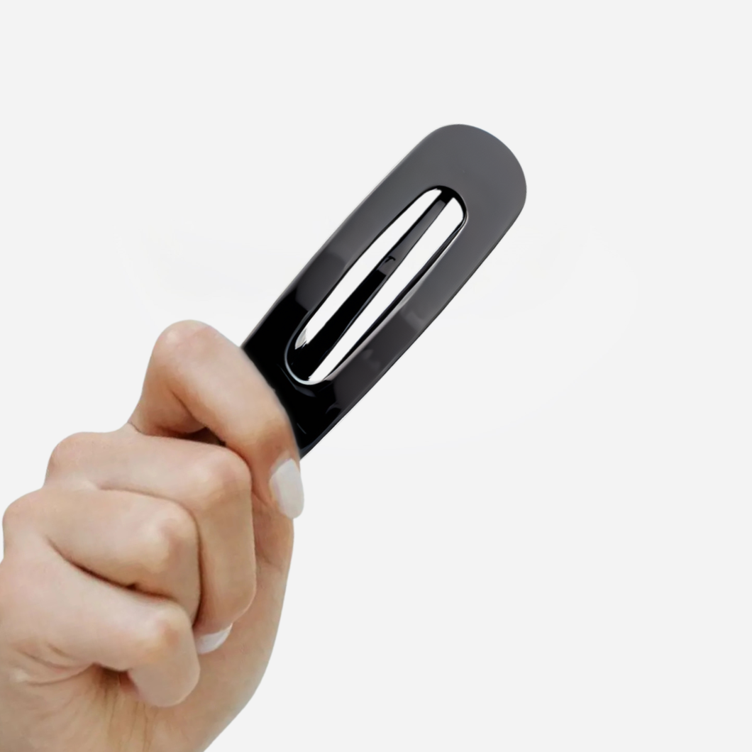 Jumbo Glossy Flat Clip - Black