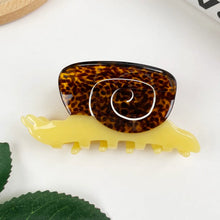 Snail Acetate Claw Clip - Yellow