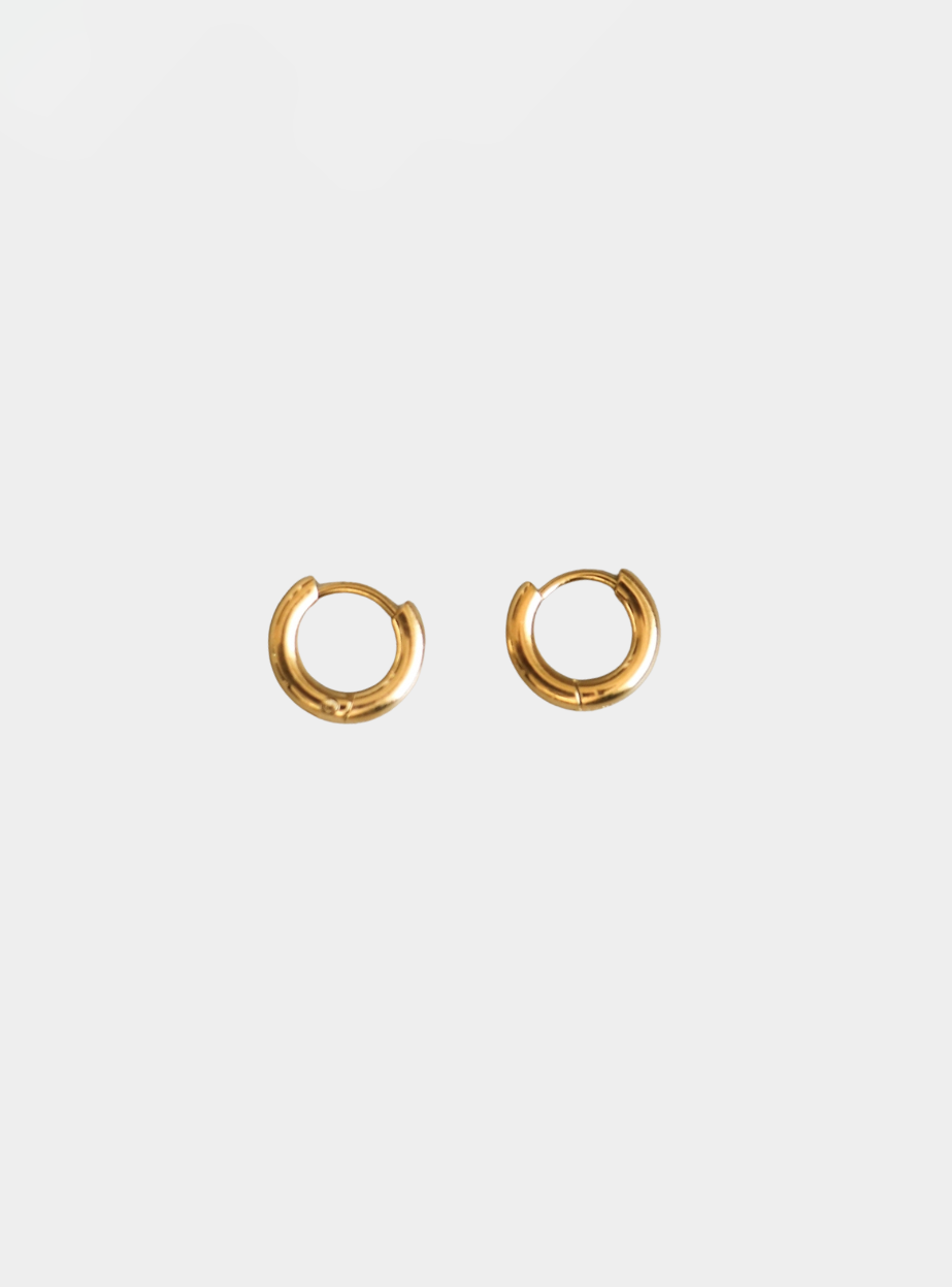 Micro Hoops (7mm) - Gold