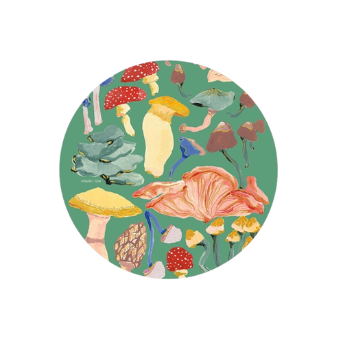 Heat + Water Resistant Coaster - Mushrooms