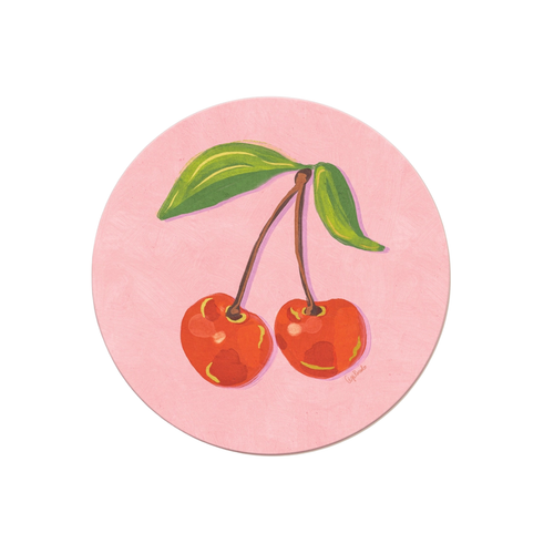 Heat + Water Resistant Coaster - Cherries