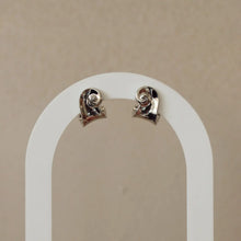 Swirl Wave Earrings - Silver