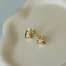 Swirl Wave Earrings - Gold