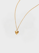 Waterproof Fluted Heart Necklace