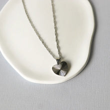 Heart Burst Pendant Necklace - Silver