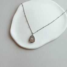 Waterdrop Pendant Necklace - Silver