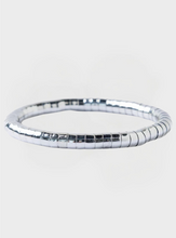 Round Bead Stretch Bracelet - Silver