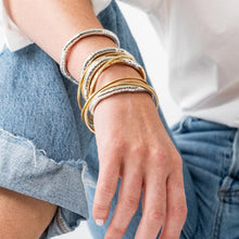 Round Bead Stretch Bracelet - Silver