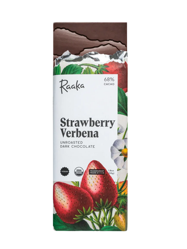 68% Strawberry Verbena Dark Chocolate Bar - Limited Edition