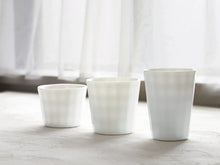 Translucent Grid Porcelain Tumbler - Small