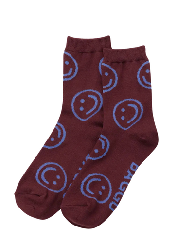 *COMING SOON* Crew Sock - Mahogany Happy