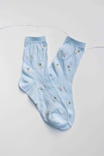 Mini Daisy Socks - Light Blue