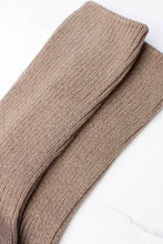 Millie Cotton Cozy Socks - Mocha