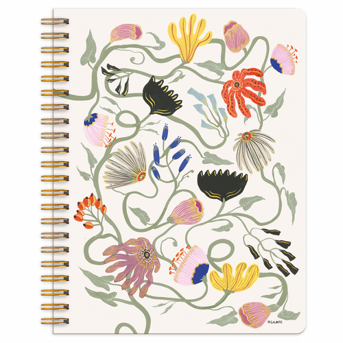 Francis Floral - Big 8.5” X 11” Notebook