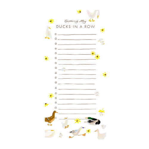 Ducks in a Row List Pad with Magnet