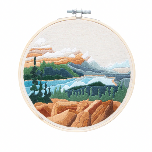Peyto Lake DIY Embroidery Kit