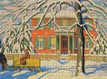 Canadian Artist Series: Lawren S. Harris - Red House and Yellow Sleigh 1000 Piece Puzzle