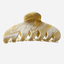 Cream Swirl Hair Claw