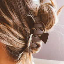 Matte ZigZag Hair Claw - Coffee