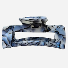 Iridescent Blue Rectangle Hair Claw