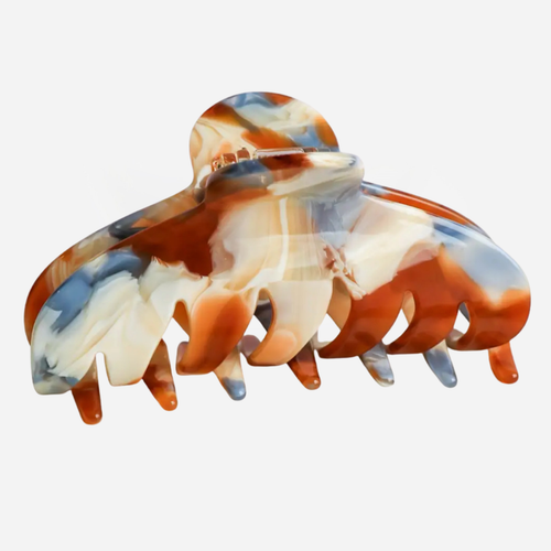*COMING SOON* Maggie Hair Claw Clip - Blue-Caramel Cream Mix
