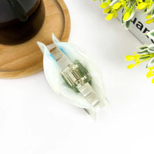 Blue Floral Irridescent Hair Claw Clip