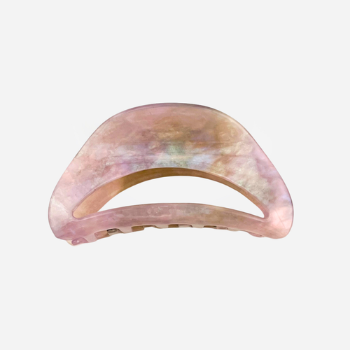 Violet Iridescent Half Moon Claw Clip