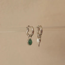 Chili Pepper Charm Earrings - Silver