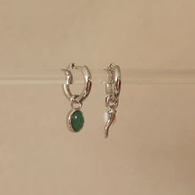 Chili Pepper Charm Earrings - Silver