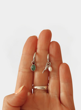 Chili Pepper Charm Earrings - Silver